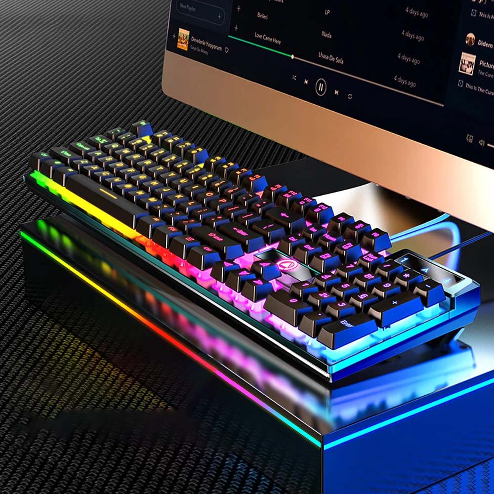 Teclado TekaGene K500 - 104 Teclas, Retroiluminação e Design Ergonómico Teclado TekaGene K500 - 104 Teclas, Retroiluminação e Design Ergonómico